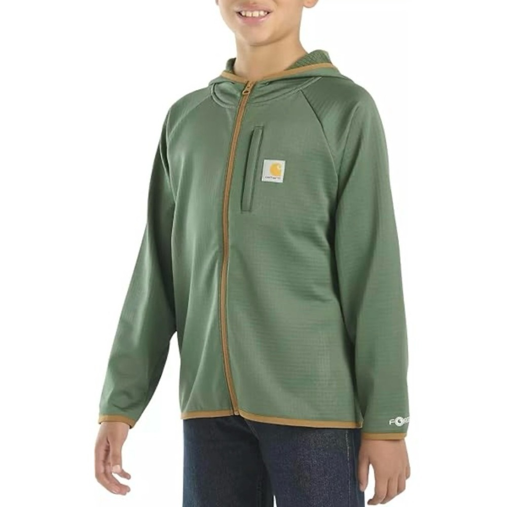 Carhartt Kids Green Hooded Sweatshirt